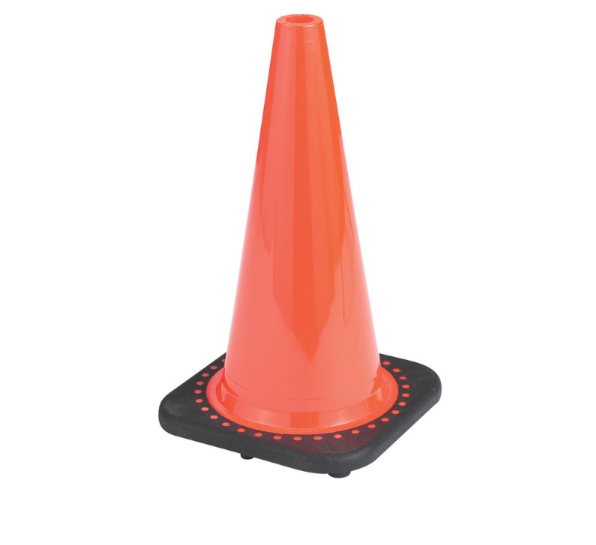 Cọc Tiêu Nhựa PVC Đế Rộng Không Phản Quang 90cm