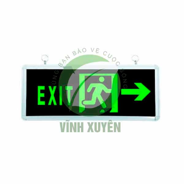 Đèn Exit - Đèn Thoát Hiểm Một Mặt Chỉ Hướng 220V