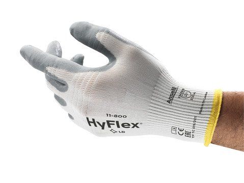 Găng tay bảo hộ đa dụng phủ Nitrile Ansell Hyflex 11-800