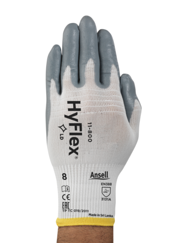 Găng tay bảo hộ đa dụng phủ Nitrile Ansell Hyflex 11-800