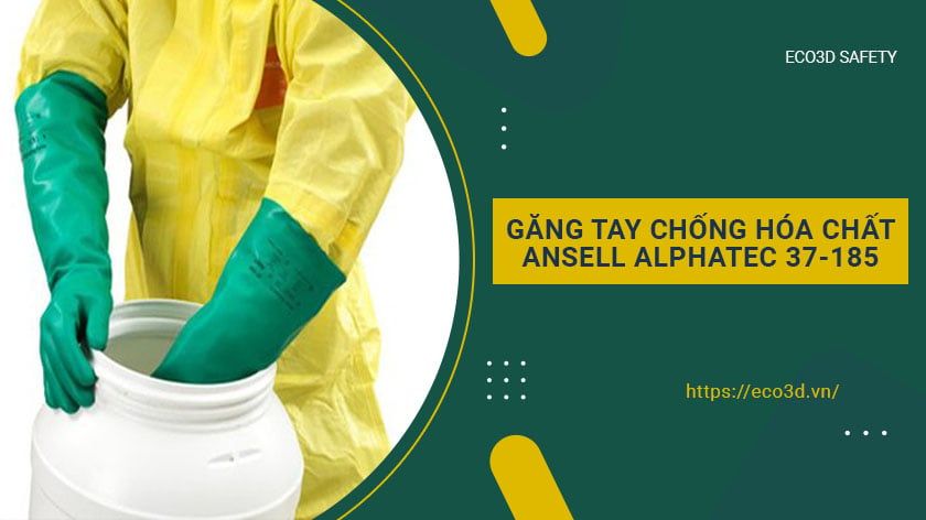 Găng tay cao su chống hóa chất  Ansell 37-185