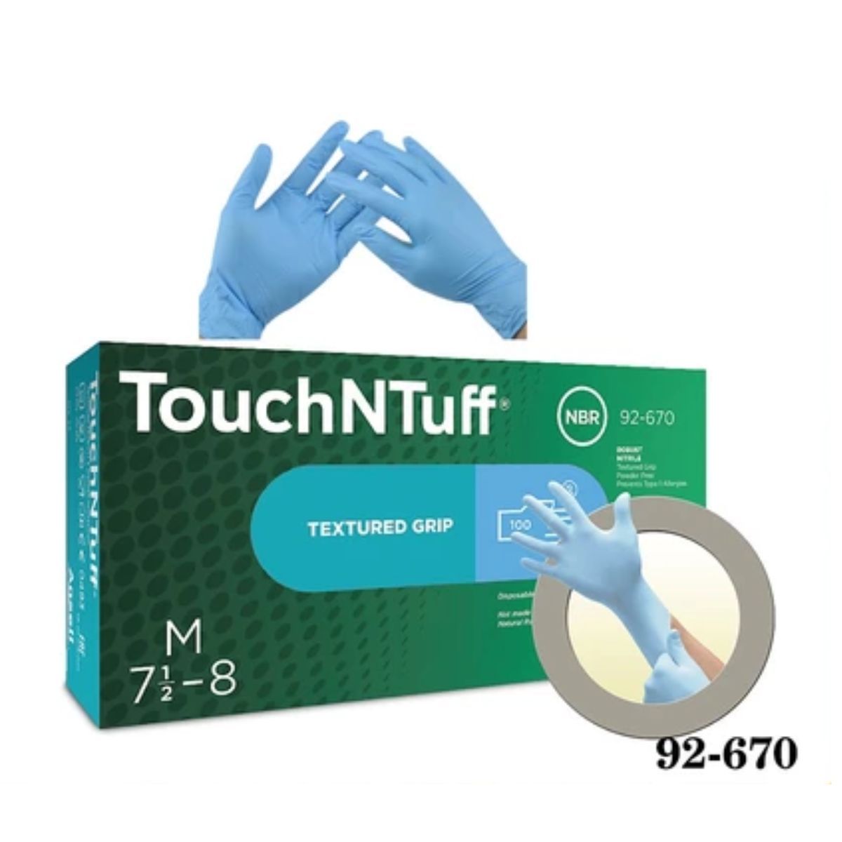 Găng Tay Chống Hóa Chất Nitrile Ansell 92-670 Dùng Một Lần