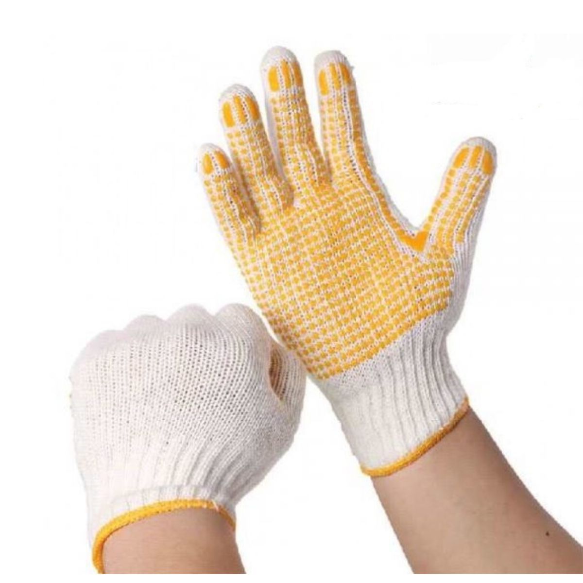 Găng Tay Sợi Len Phủ Hạt Nhựa PVC Chất Lượng Giá Rẻ