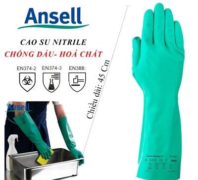 Găng tay chống hóa chất Ansell 37-185