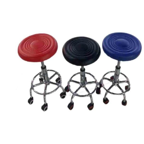 Ghế Phòng Sạch Hình Nấm Có Vành Chân Thép Không Gỉ