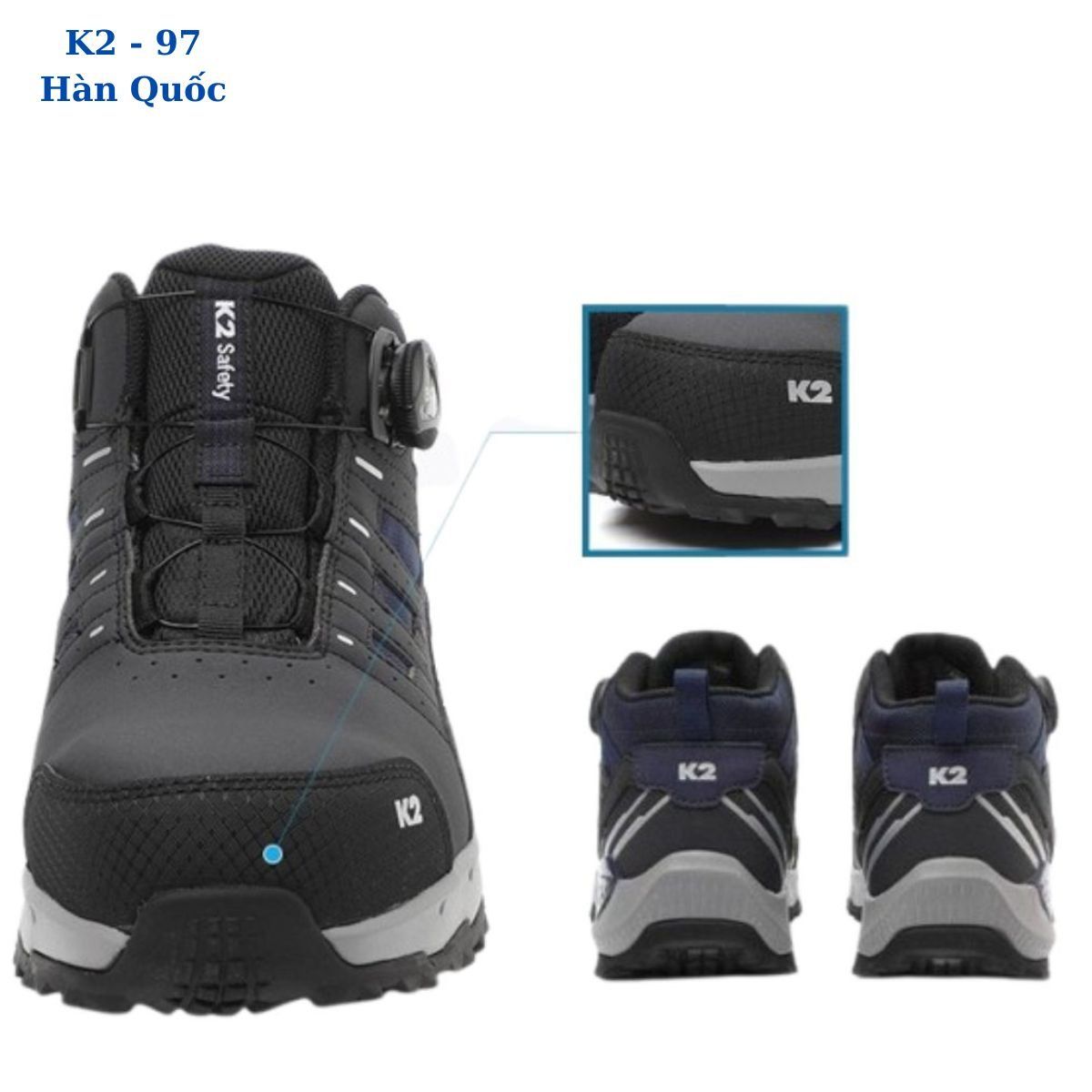 Giày bảo hộ Hàn Quốc cao cổ K2-97 chính hãng tại Hải Phòng