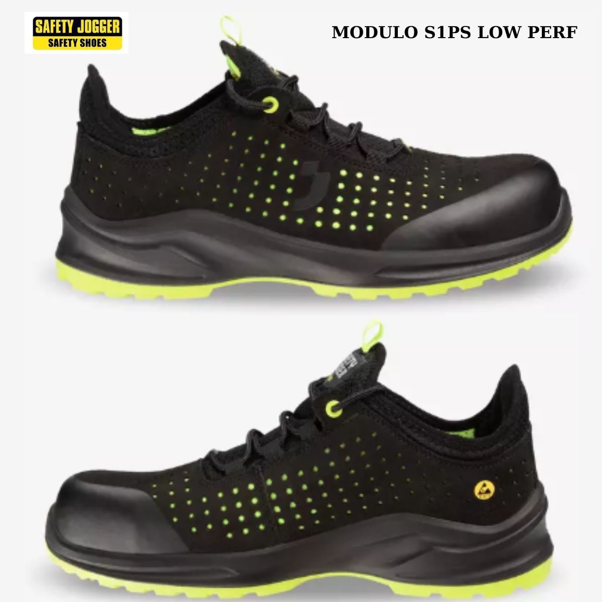 Giày bảo hộ Jogger Modulo S1PS đế mềm siêu nhẹ chống tĩnh điện ESD
