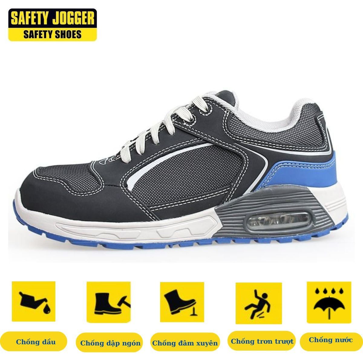 Giày bảo hộ Jogger Raptor S1P SRC chính hãng bảo hành 6 tháng