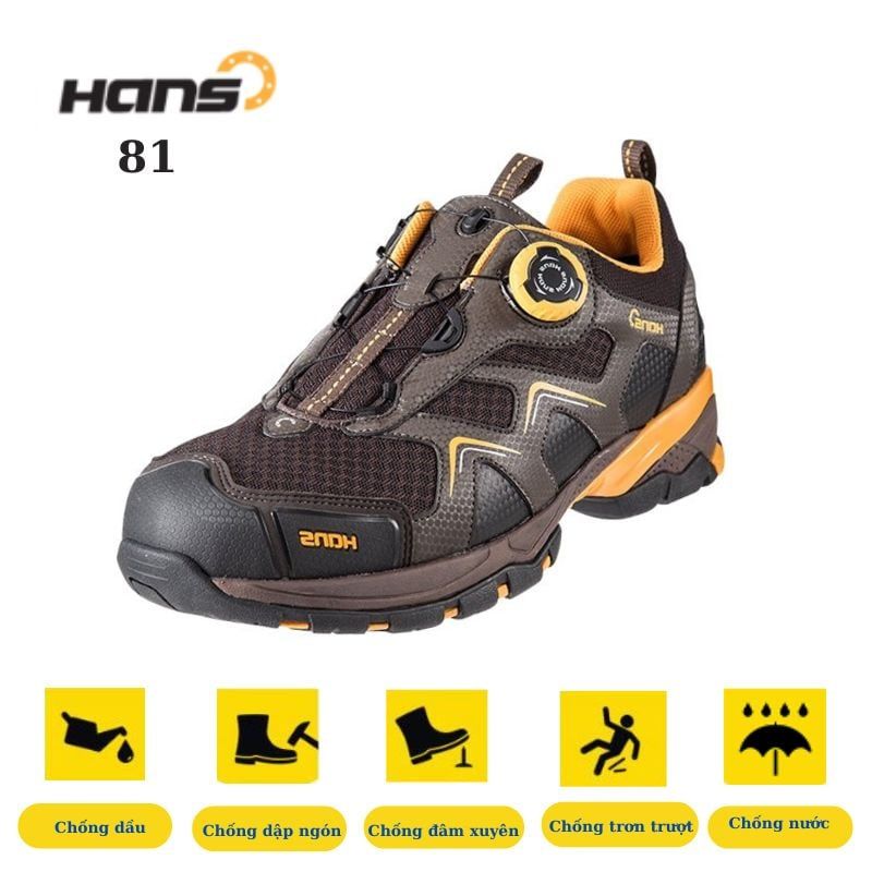 Giày bảo hộ Hans 81 chính hãng thiết kế thời trang, thể thao
