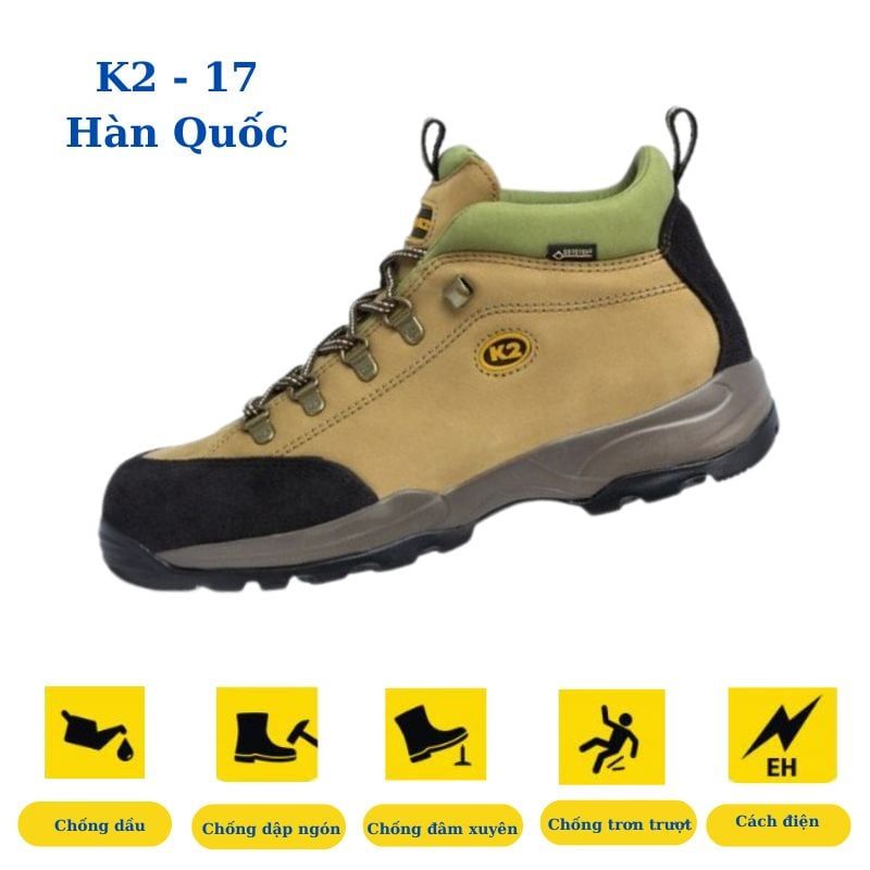 Giày bảo hộ cách điện K2-17 Hàn Quốc chính hãng 17Kv