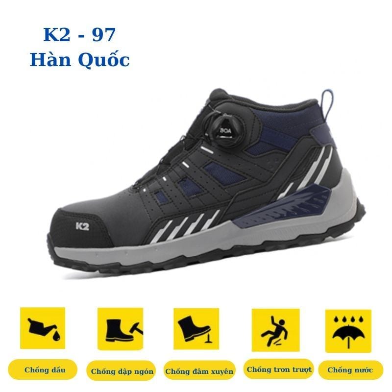 Giày bảo hộ Hàn Quốc cao cổ K2-97 chính hãng tại Hải Phòng