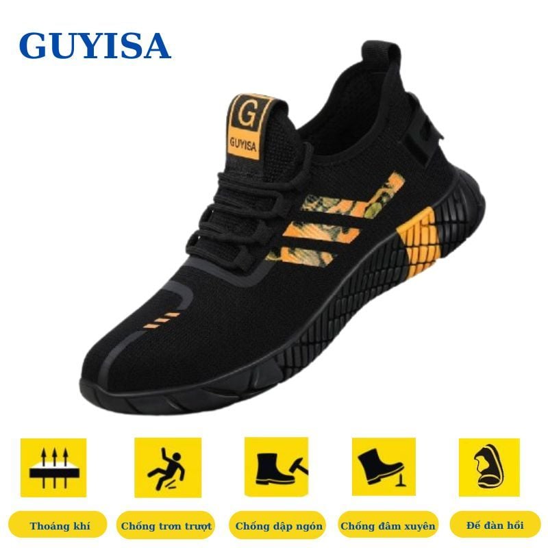 Giày Bảo Hộ Thời Trang Siêu Nhẹ Chính Hãng Guyisa 9200