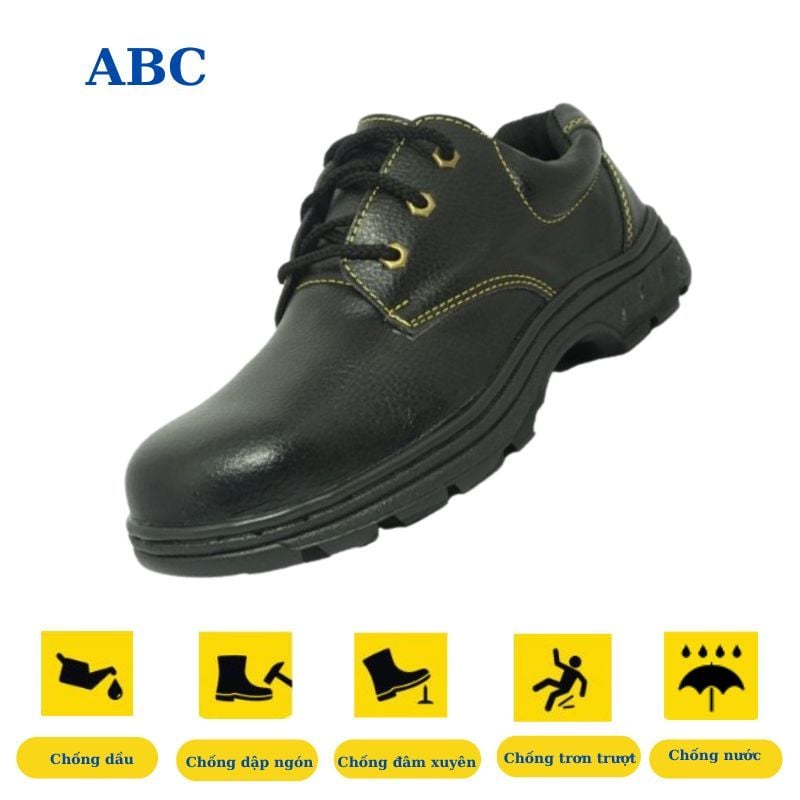 Giày Bảo Hộ Lao Động Da Váng Thấp Cổ Thành Phát Chính Hãng