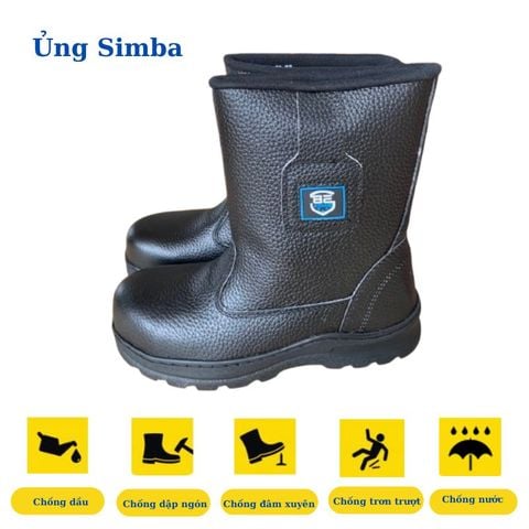 Ủng da simba cao cổ