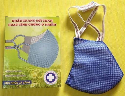 Khẩu Trang Lưới 630 Bảo Bình Than Hoạt Tính Màu Xanh Dương