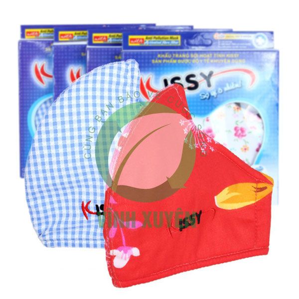 Khẩu Trang Vải Than Hoạt Tính Kissy Đủ Size