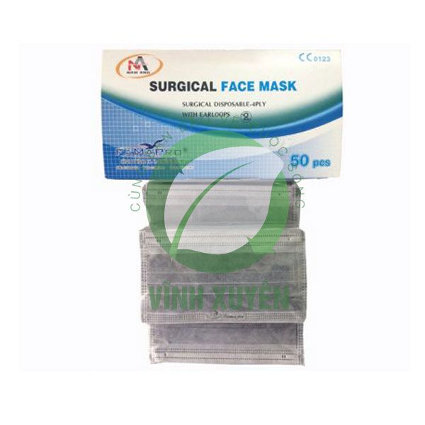 Khẩu Trang Y Tế Than Hoạt Tính Surgical Face 4 Lớp