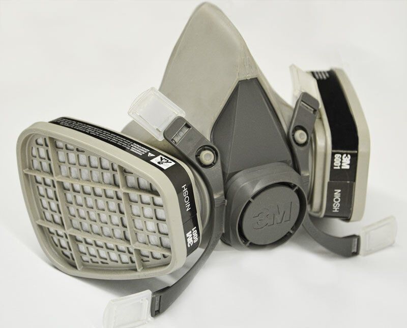 Mặt Nạ Phòng Độc 3M 6100, 6200, 6300 Màu Xám Chính Hãng