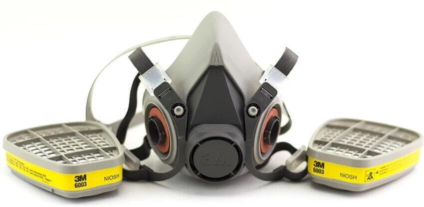 Mặt Nạ Phòng Độc 3M 6100, 6200, 6300 Màu Xám Chính Hãng