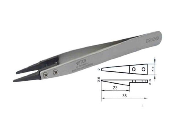 Nhíp Chống Tĩnh Điện Vetus ESD 12 - Bảo Hộ Lao Động Vĩnh Xuyên