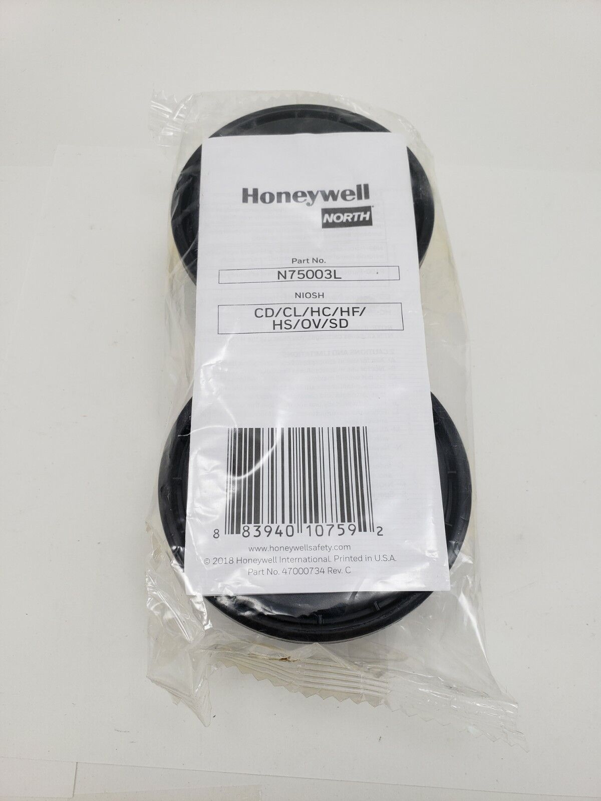 Phin Lọc Hơi Độc Hữu Cơ Và Axit Honeywell N75003L