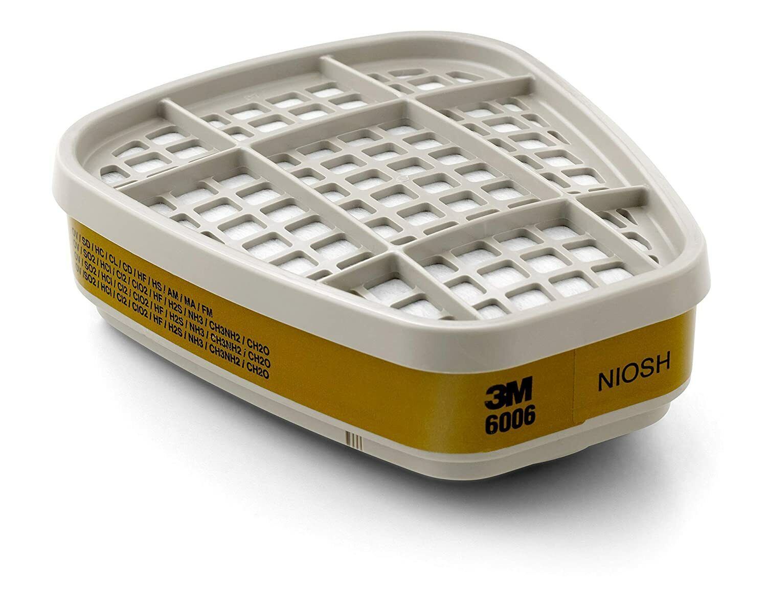 Phin Lọc Hơi Khí Hỗn Hợp Hữu Cơ Vô Cơ 3M 6006 Màu Vàng Olive