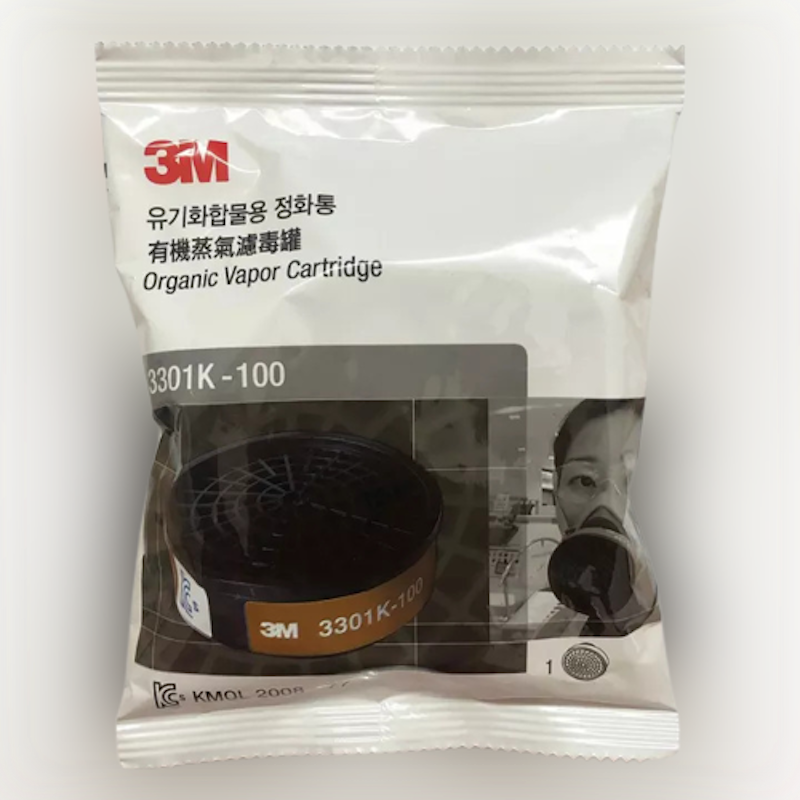 Phin Lọc Hơi Hữu Cơ Than Hoạt Tính 3M - 3301K-100 Màu Xám