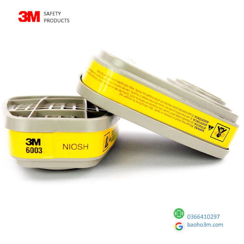 Phin Lọc 3M – 6001/6003 Phòng Độc Hơi Hữu Cơ Chính Hãng