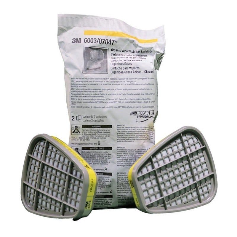 Phin Lọc Mặt Nạ Phòng Độc 3M – 6100/6200 Màu Xám Đen Chính Hãng