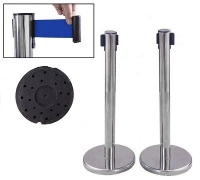 Rào Chắn Inox Có Dây Kéo 2m - Bảo Hộ Lao Động Vĩnh Xuyên