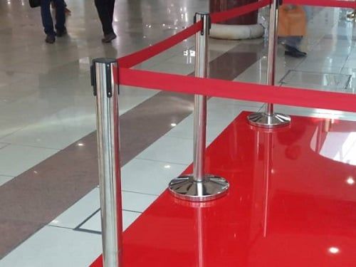 Rào chắn inox có dây kéo 2m