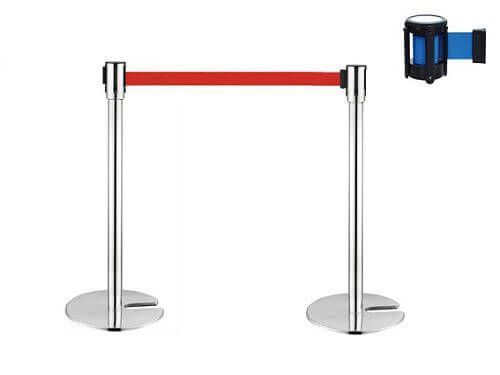 Rào Chắn Inox Có Dây Kéo 2m - Bảo Hộ Lao Động Vĩnh Xuyên