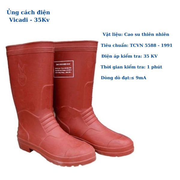 Ủng thợ điện cách điện Vicadi