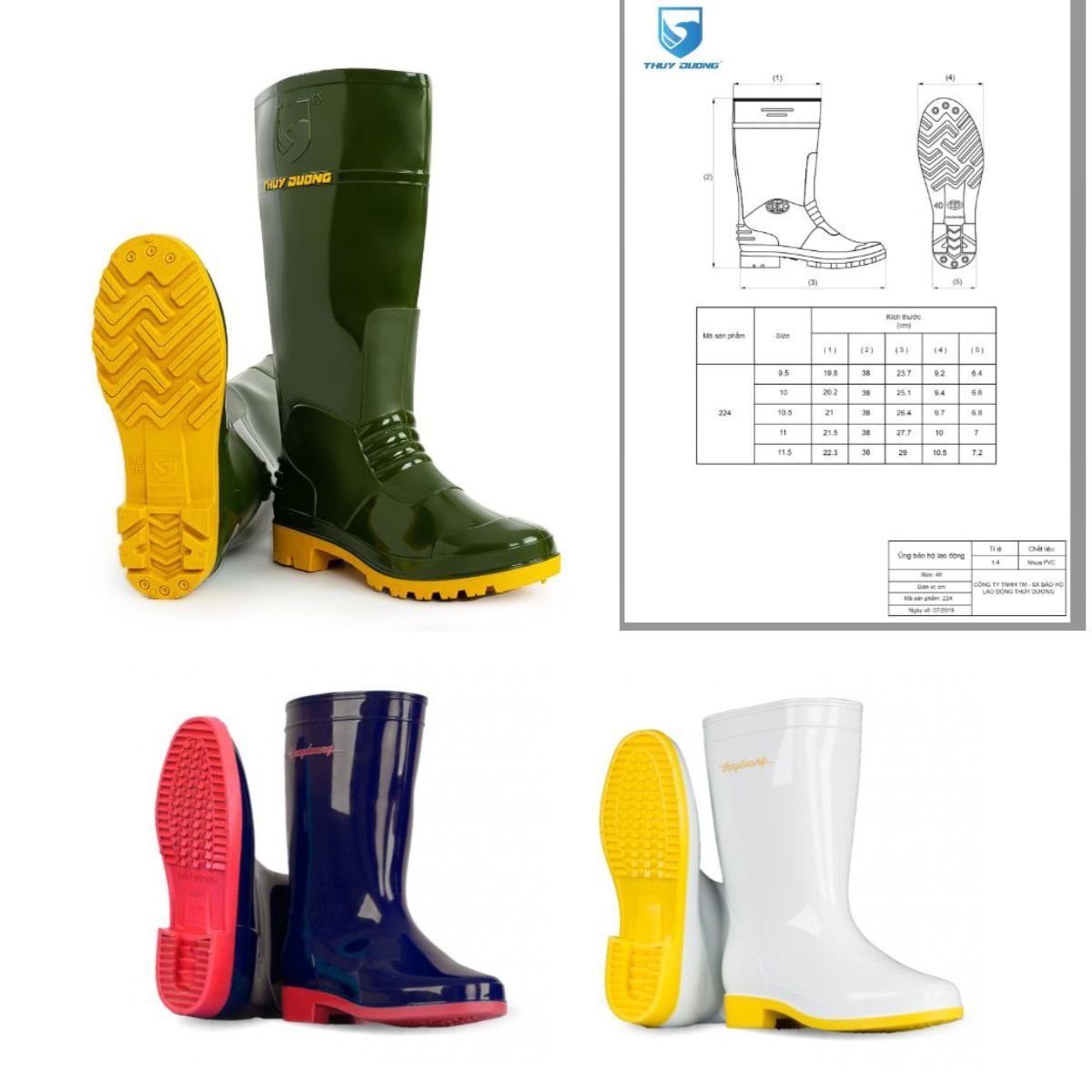 Ủng nhựa Thùy Dương chính hãng giá rẻ bền đẹp
