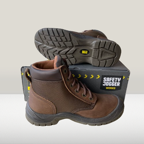 Giày Bảo Hộ Lao Động Safety Jogger Rush SRC Nâu Chính Hãng