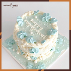 Bánh Sinh Nhật Hoa Xanh