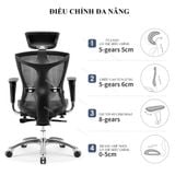  Sihoo V1 Đen - Ghế văn phòng công thái học 