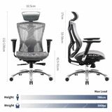  Sihoo V1 Xám - Ghế văn phòng công thái học - Ergonomic Chair 