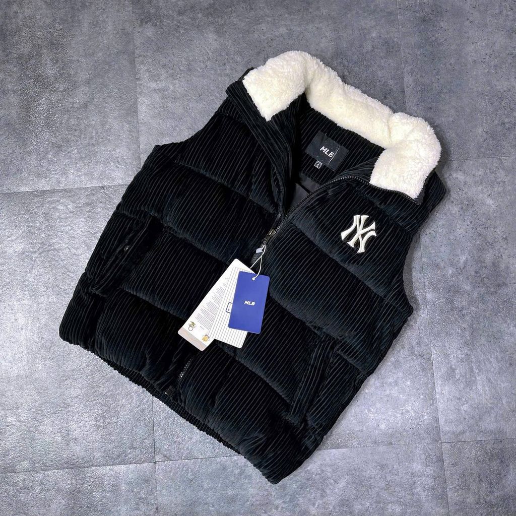 QA Áo Gile nhung MLB SU530