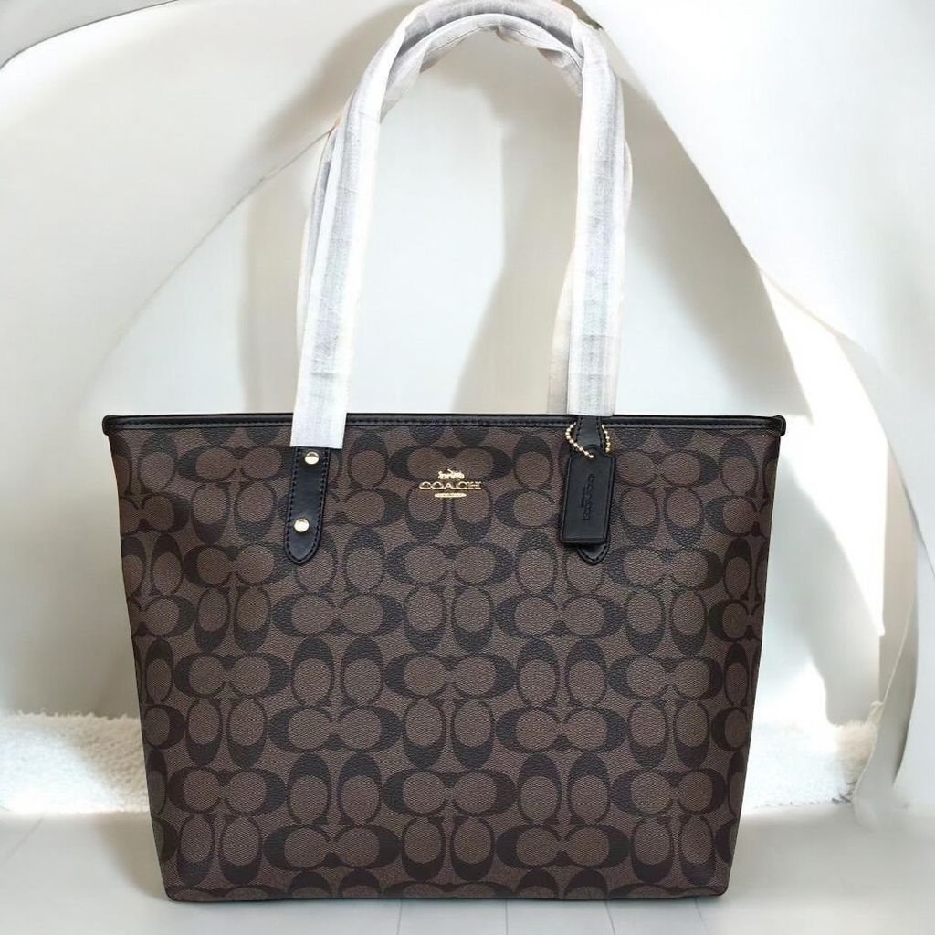 TX Túi Coach Signature City Zip Tote miệng 39 sz29*26*13 MS660