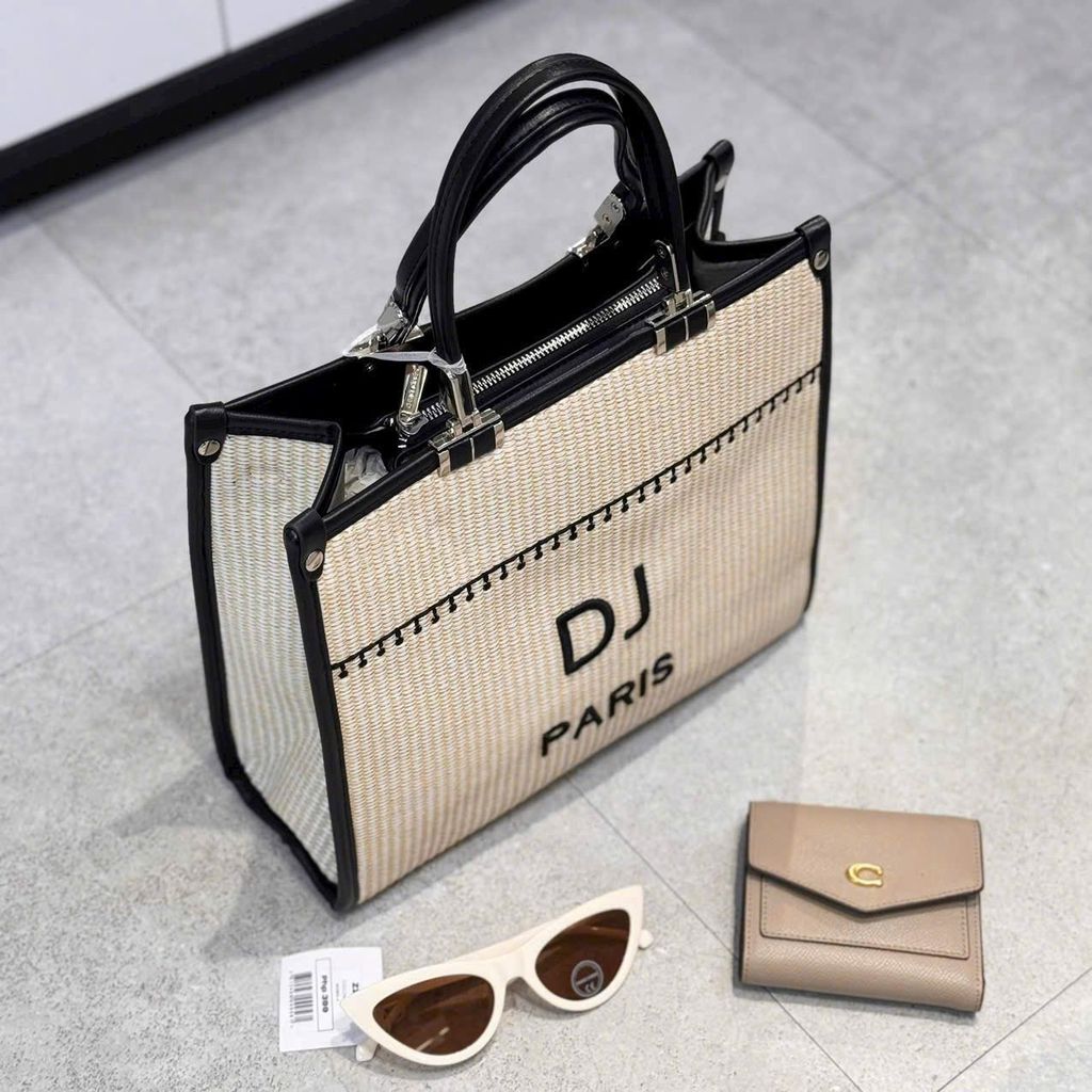 TX Túi cói David Jones tote sz30*26*10 NA375