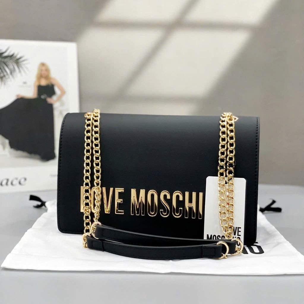 TX Túi Love Moschino 3 ngăn sz26*15*8,5 BO935