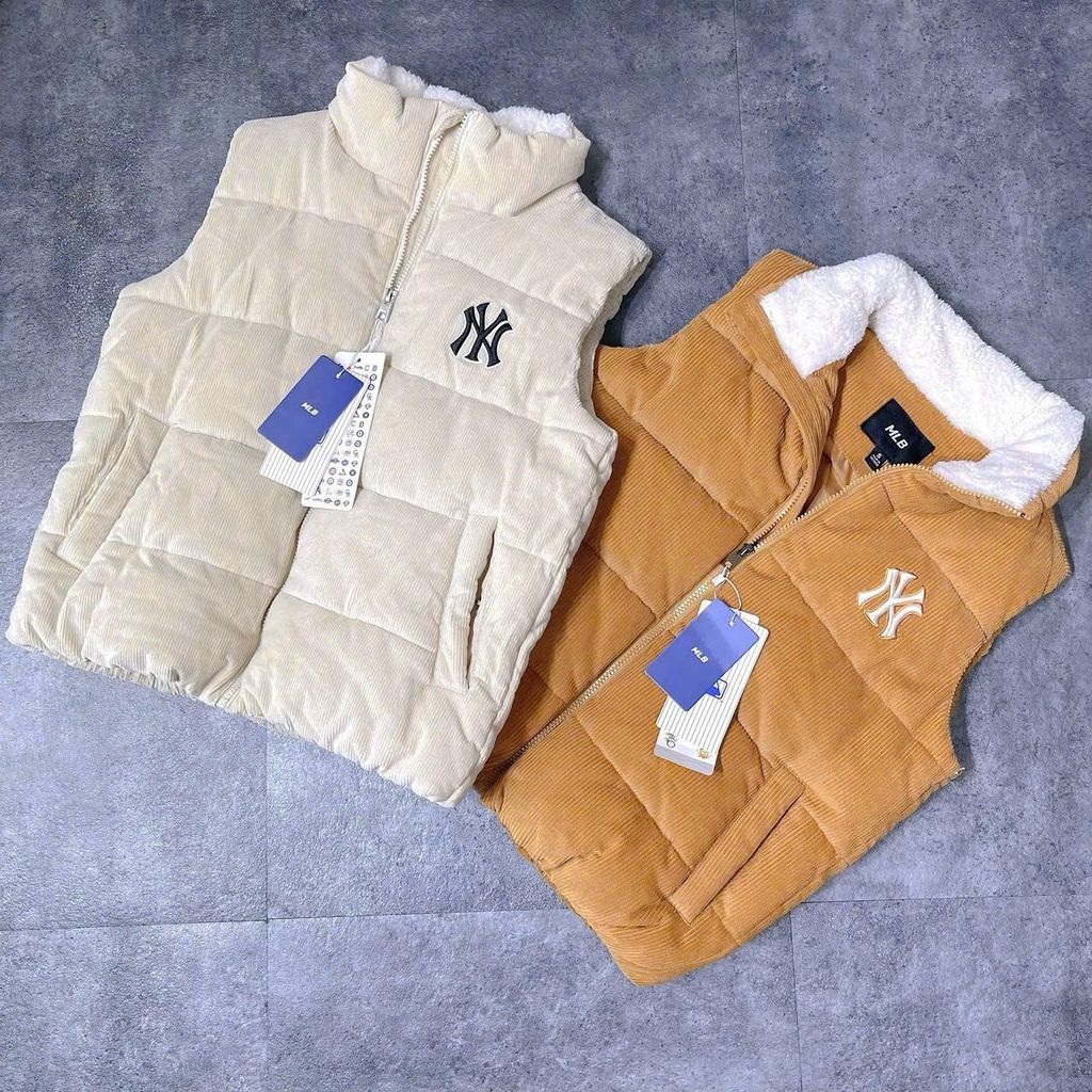 QA Áo Gile nhung MLB SU530