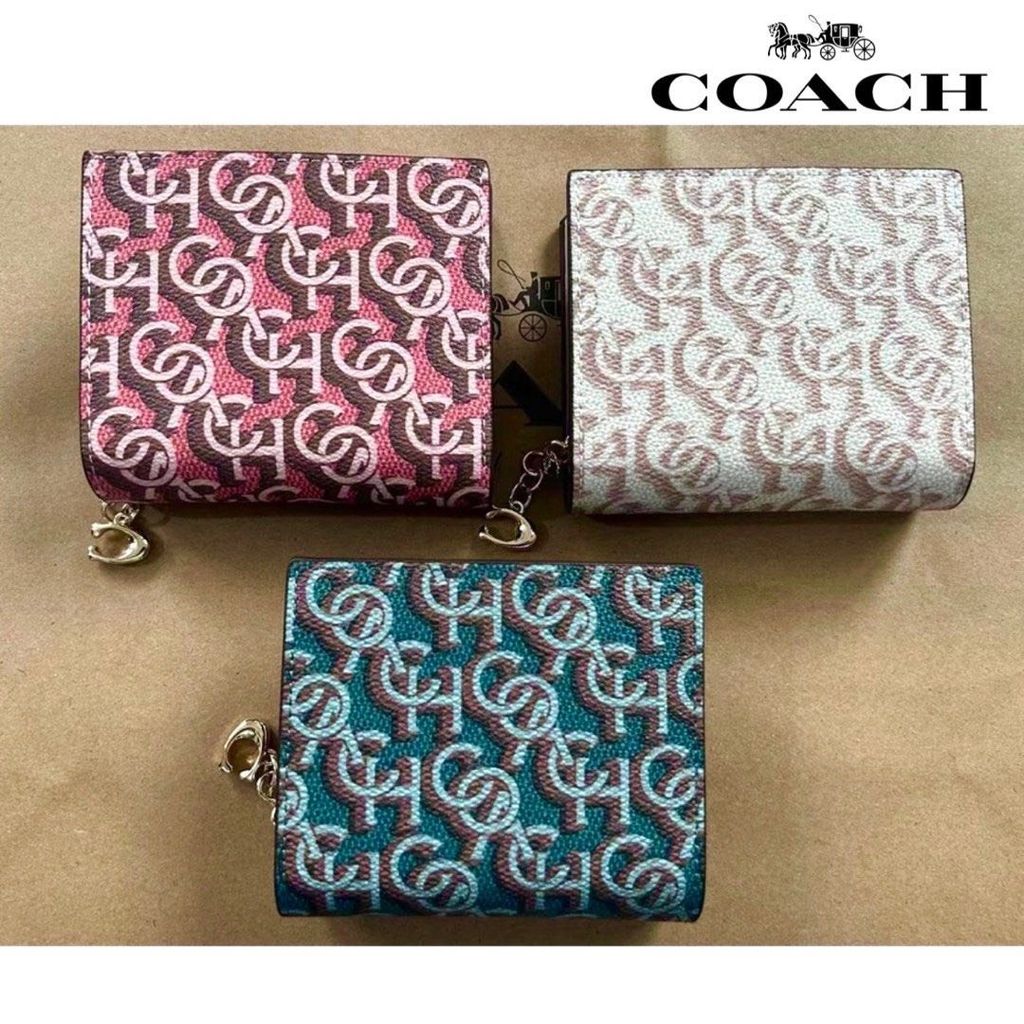 TX Ví Coach Monogram vuông sz11*9 TR390