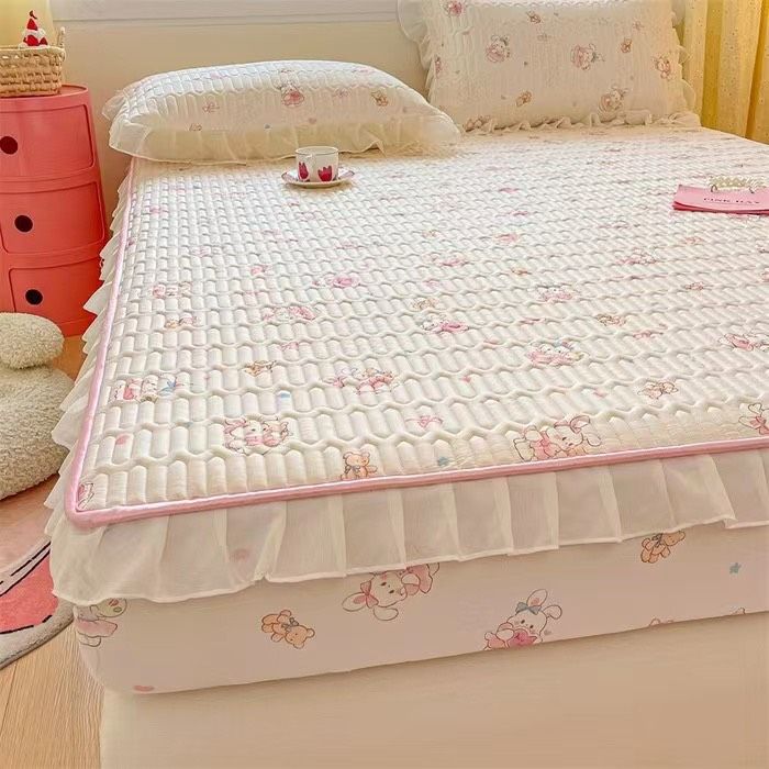 QA set chiếu điều hòa Latex viền ren và 2 vỏ gối / 2m KV660