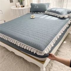 QA set chiếu điều hòa Latex viền ren và 2 vỏ gối / 2m KV660
