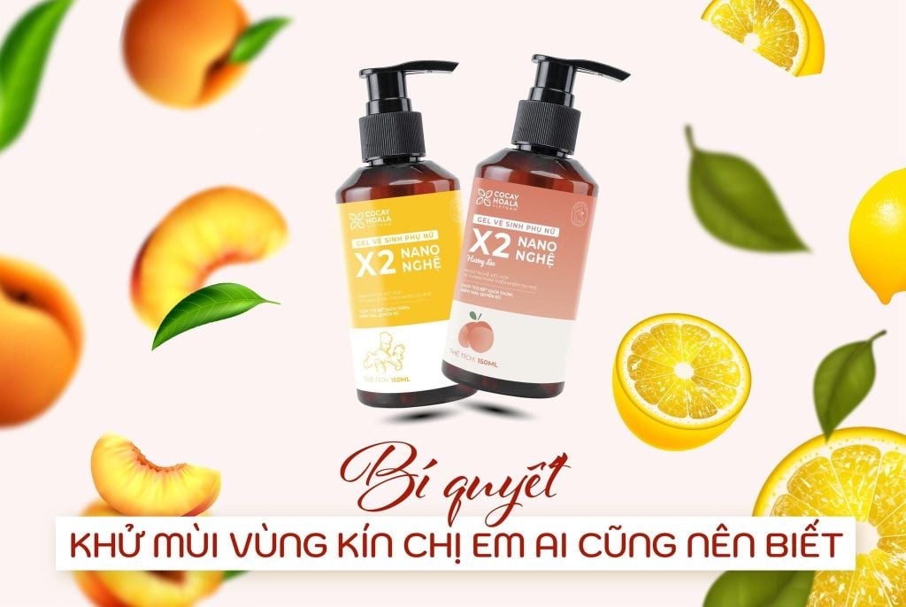 DUNG DỊCH VỆ SINH PHỤ NỮ DÀNH CHO BÀ BẦU BỊ VIÊM NGỨA VÙNG KÍN GEL X2 NANO NGHỆ CỎ CÂY HOA LÁ