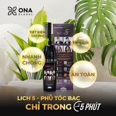 DẦU GỘI THẢO DƯỢC PHỦ BẠC LICH5 - TỰ PHỦ BẠC TẠI NHÀ MÀ CHẲNG CẦN THUỐC NHUỘM - dạng lược