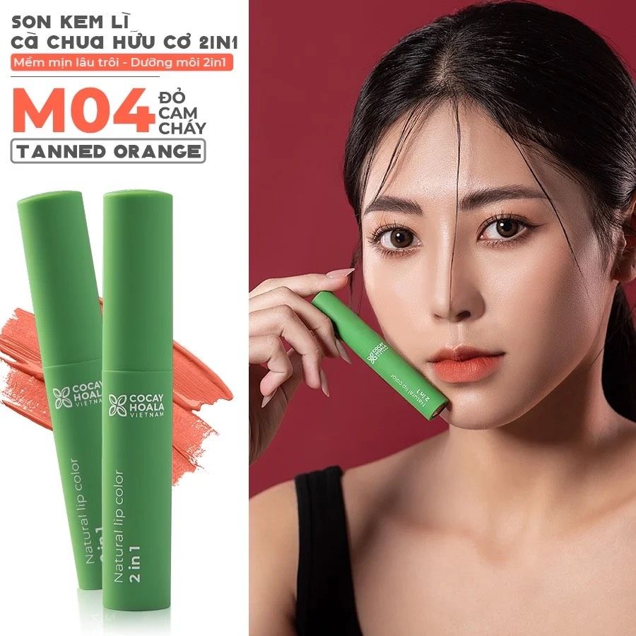 SON KEM CÀ CHUA HỮU CƠ MỀM MỊN LÂU TRÔI - DƯỠNG MÔI 2IN1 BỀN MÀU CẢ NGÀY - 2.5G