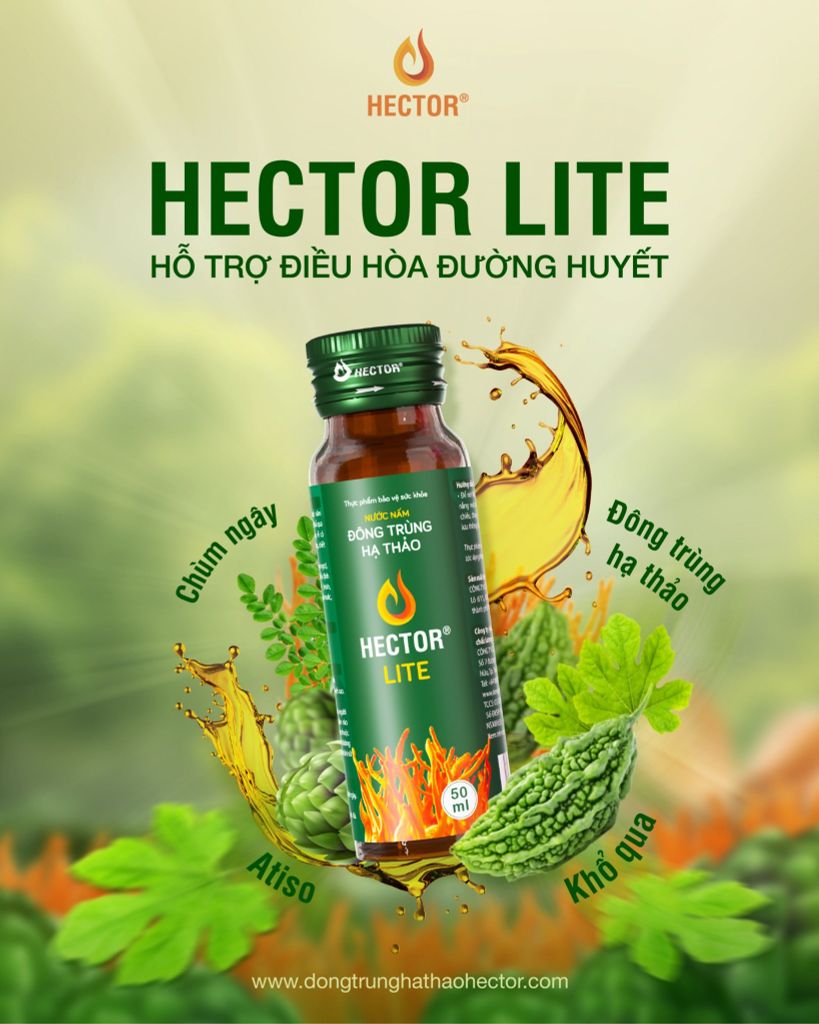 Nước đông trùng hạ thảo Hector Lite